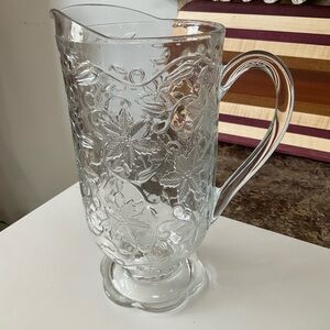 Elegant Clear Glass Pitcher